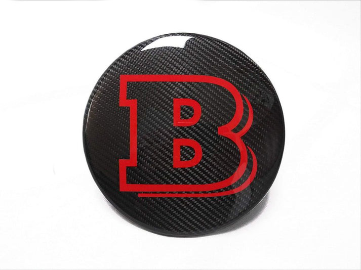 Carbon Fiber Front Grill Red Badge Grille Emblem Logo Brabus for Mercedes-Benz G-Wagon G-Class W463